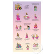 CARTELA DE ADESIVOS PRINCESAS DA BÍBLIA