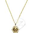 CORRENTE E IMAGEM DE NOSSA SENHORA COM STRASS