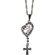 Medalha com imagem de Nossa Senhora (com strass e corrente)