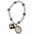  Pulseira de coração com pingente